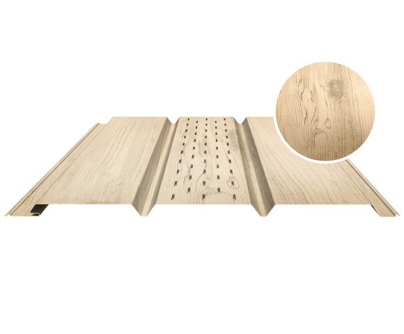 Софит PROFI с центральной перфорацией 0.5 Printech Орех