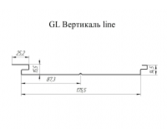 Софит металлический Grand Line Вертикаль Drap