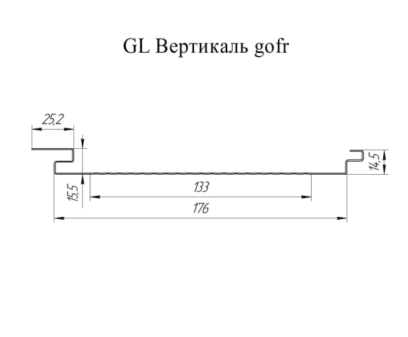 Софит металлический Grand Line Вертикаль Pural Matt