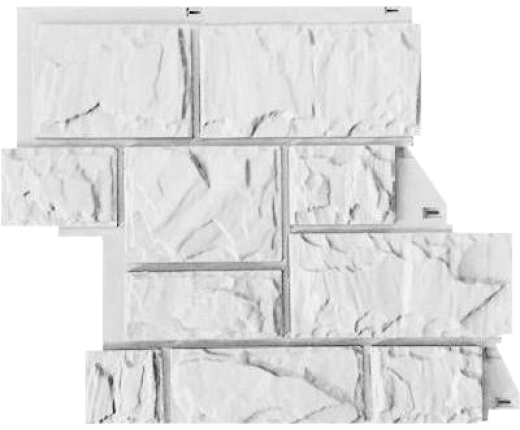 Цокольный сайдинг Саnada Ridge Белый