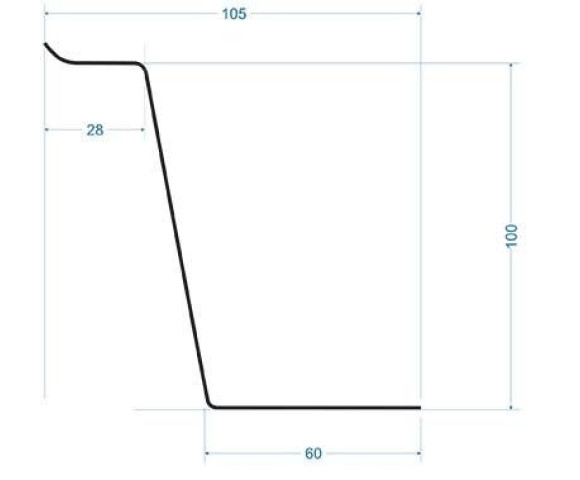 Отлив Пломбир для сайдинга Деке