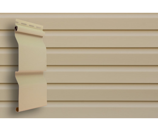 Сайдинг Grand Line Корабельный брус D4,4 бежевый