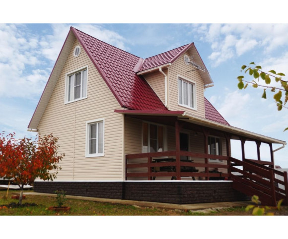 Сайдинг Grand Line Корабельный брус D4,4 бежевый