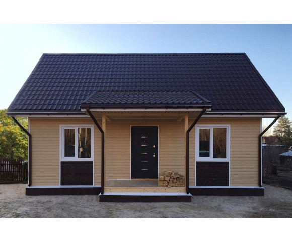 Сайдинг Grand Line Корабельный брус D4,4 карамельный