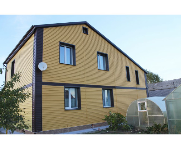 Сайдинг Grand Line Корабельный брус D4 Slim персиковый