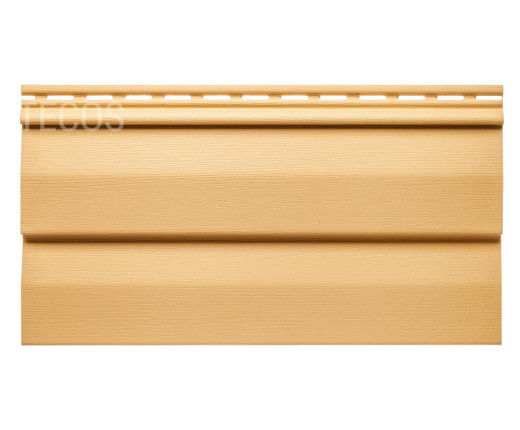 Сайдинг Tecos Ardennes корабельный брус Золотой песок