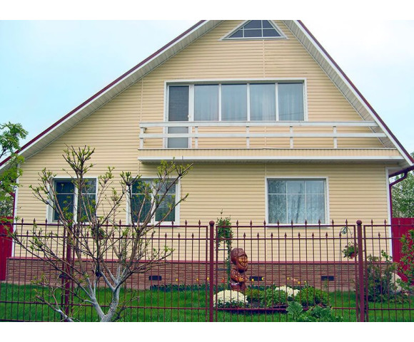 Сайдинг Tecos Ardennes корабельный брус Золотой песок