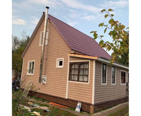 Сайдинг Docke Люкс Блок хаус Рябина