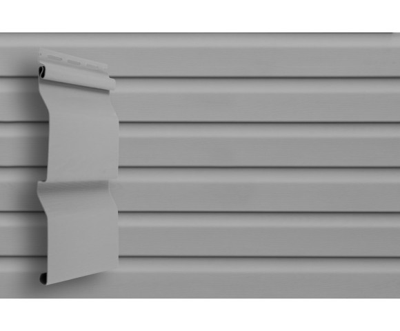 Сайдинг Grand Line Корабельный брус D4 Slim серый