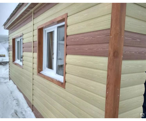 Сайдинг Docke Люкс Блок хаус Зрелый каштан