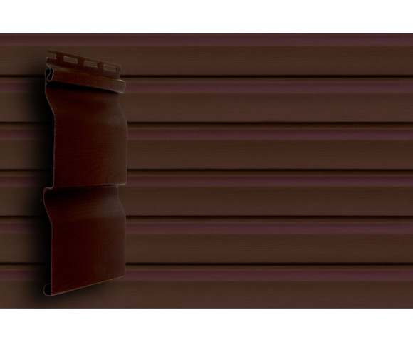 Сайдинг Grand Line Корабельный брус D4 Slim темный дуб