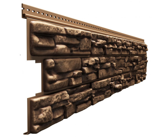 Виниловый сайдинг Docke Rocky кедровый орех