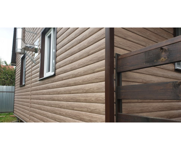 Сайдинг Docke Люкс Блок хаус Кедр