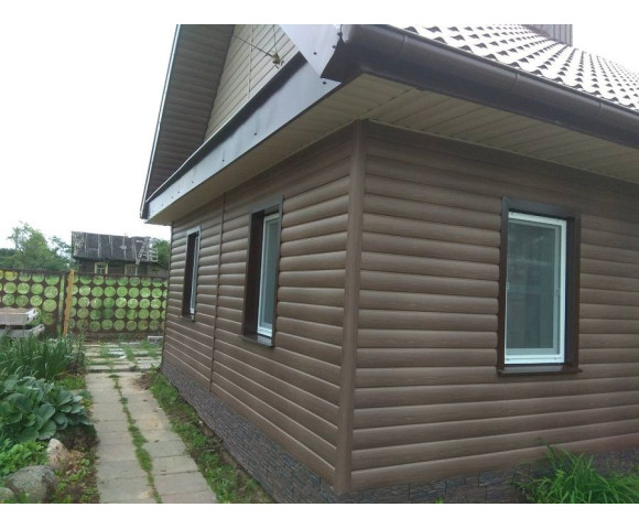 Сайдинг Docke Люкс Блок хаус Кедр