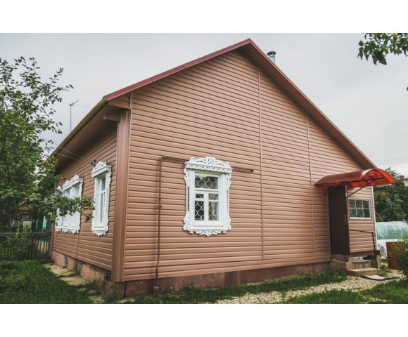 Сайдинг Grand Line Корабельный брус D4,4 персиковый