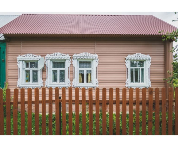 Сайдинг Grand Line Корабельный брус D4,4 персиковый