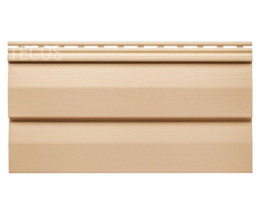 Сайдинг Tecos Ardennes корабельный брус Бежевый