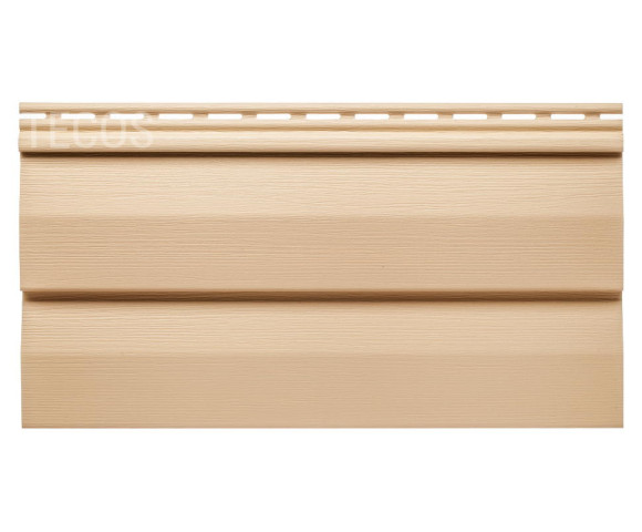 Сайдинг Tecos Ardennes корабельный брус Бежевый