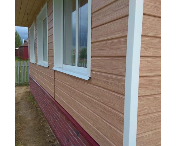 Сайдинг Docke Люкс Профилированный брус Рябина