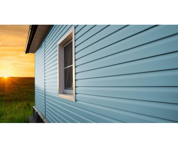 Сайдинг Grand Line Корабельный брус D4,4 голубой