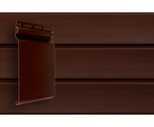 Сайдинг Grand Line Natural-Брус S7 Акрил темный дуб