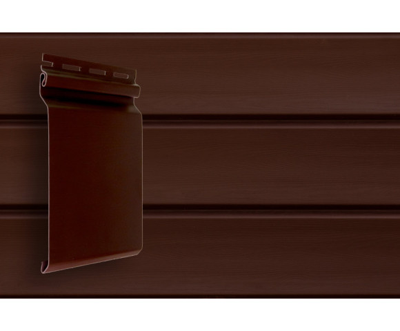 Сайдинг Grand Line Natural-Брус S7 Акрил темный дуб