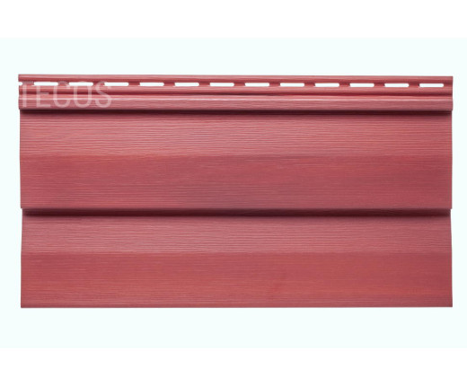 Сайдинг Tecos Ardennes корабельный брус Акрил Бордо