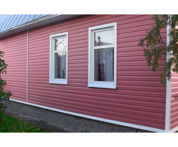 Сайдинг Tecos Ardennes корабельный брус Акрил Бордо