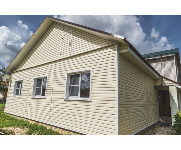 Сайдинг Grand Line Корабельный брус D4,4 ванильный