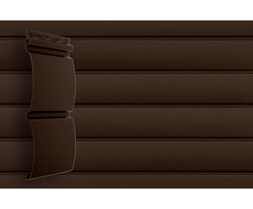 Сайдинг Grand Line Блок хаус D4,8 Акрил темный дуб