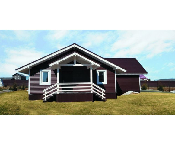 Сайдинг Grand Line Блок хаус D4,8 Акрил темный дуб