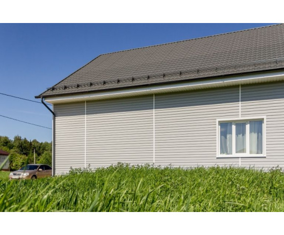 Сайдинг Grand Line Корабельный брус D4,4 серый