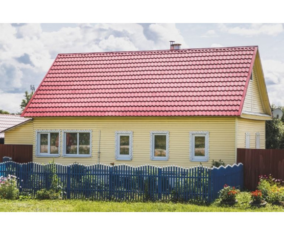 Сайдинг Grand Line Корабельный брус D4,4 золотой песок