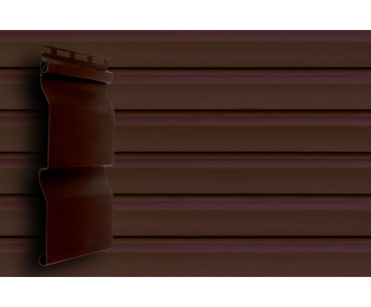 Сайдинг Grand Line Корабельный брус D4,4 Акриловый тёмный дуб