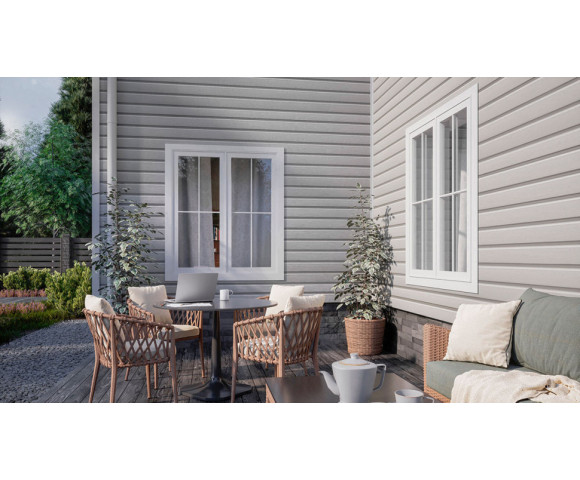 Сайдинг Технониколь ОПТИМА Корабельный брус Эдельвейс