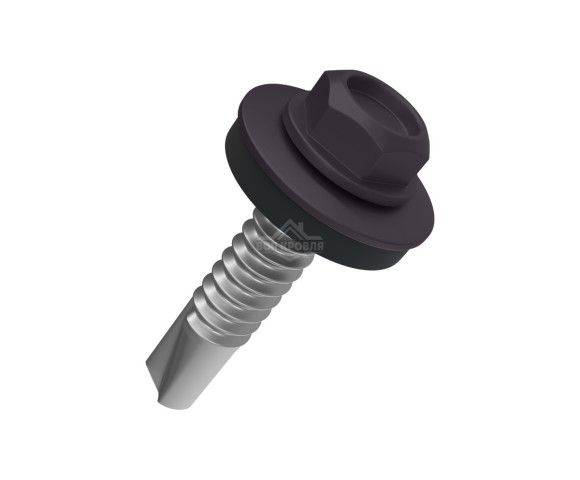 Саморез 4.8х35 мм Полиэстер RAL 8019