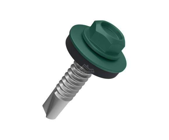 Саморез 4.8х35 мм Полиэстер RAL 6005