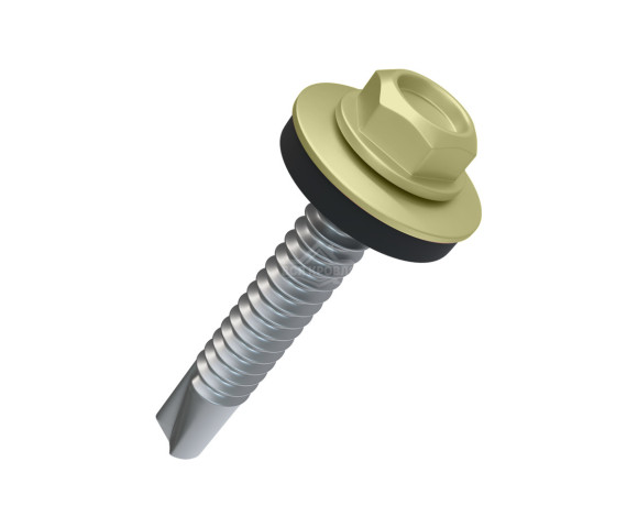 Саморез 4.8х50 мм Полиэстер RAL 1014