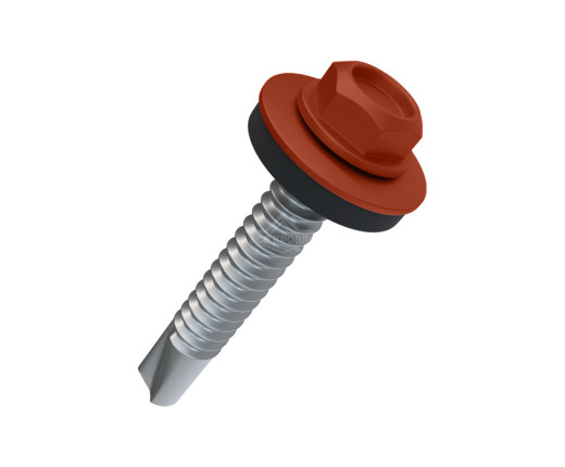 Саморез 4.8х50 мм Полиэстер RAL 8004