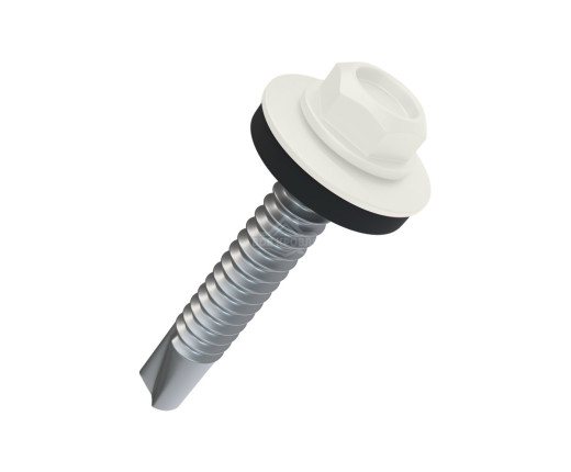 Саморез 4.8х50 мм Полиэстер RAL 9002