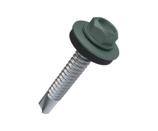 Саморез 4.8х50 мм Полиэстер RAL 7005