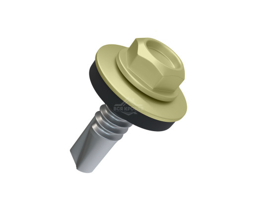 Саморез 5.5х19 мм Полиэстер RAL 1014