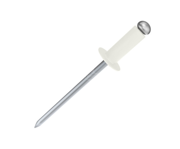 Заклепка 4.0х10 мм Полиэстер RAL 9002