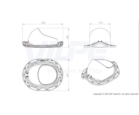 Проходной элемент Vilpe Muotokate