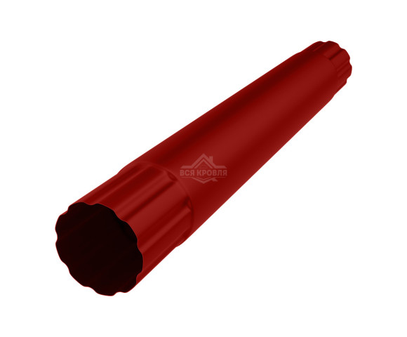 Труба водосточная соединительная Ø90 Полиэстер двусторонний RAL 3011