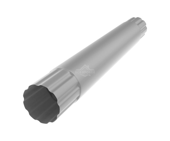 Труба водосточная соединительная Ø90 Полиэстер двусторонний RAL 9006