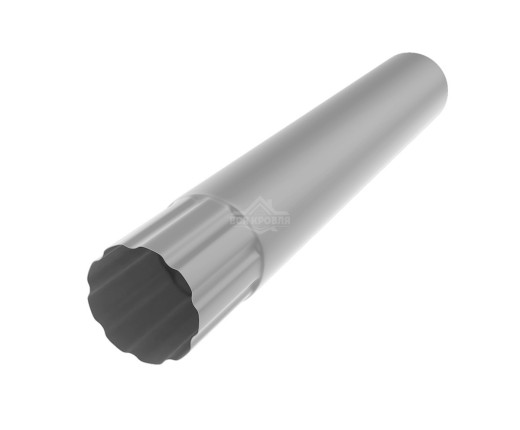 Труба водосточная Ø90 3 м Полиэстер двусторонний RAL 9006