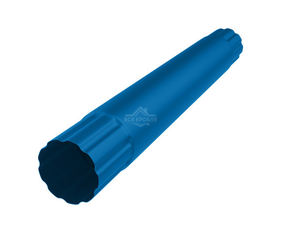 Труба водосточная соединительная Ø90 Полиэстер двусторонний RAL 5005