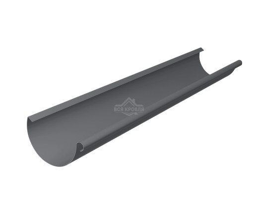 Желоб полукруглый Ø125 мм Pural RAL 7024