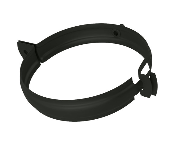 Кронштейн трубы Полиэстер двусторонний RAL 9005